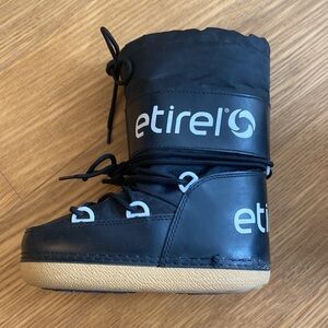 Etirel Boys Kids Snow Black Winter Boots Size 29-31